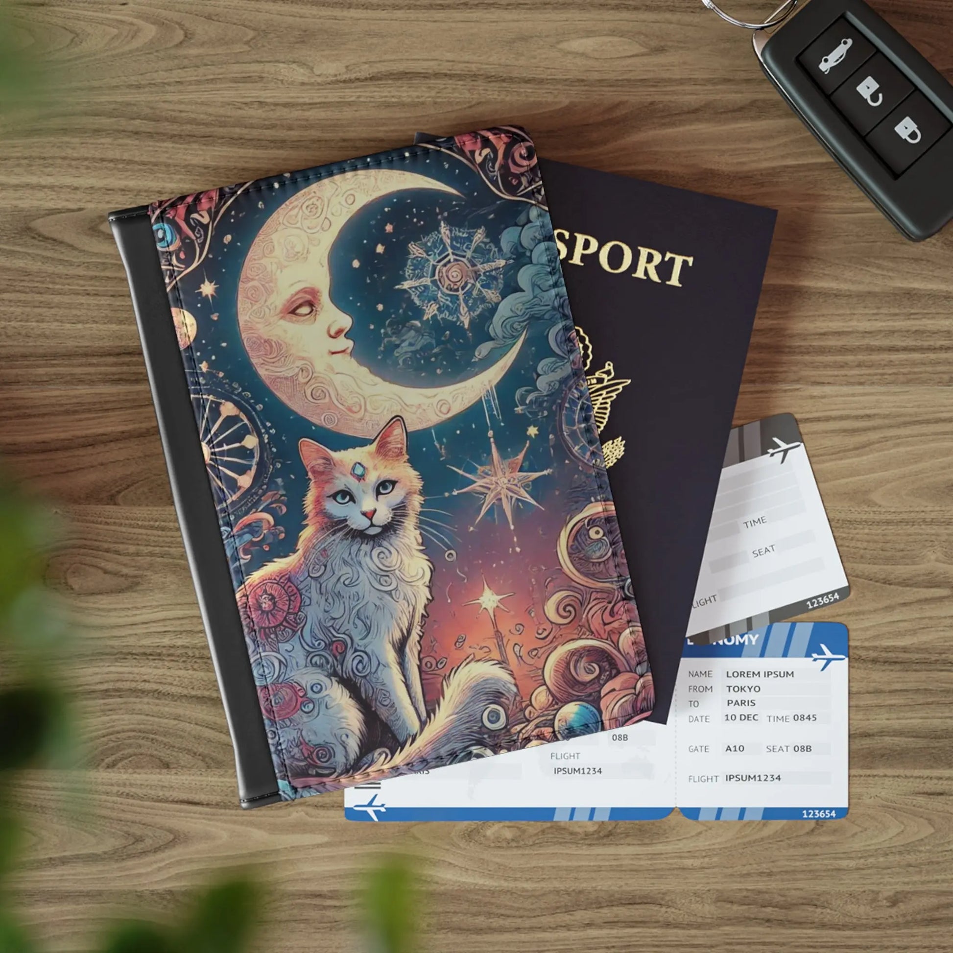 Orange Cat Tarot Magic - Passport Cover   