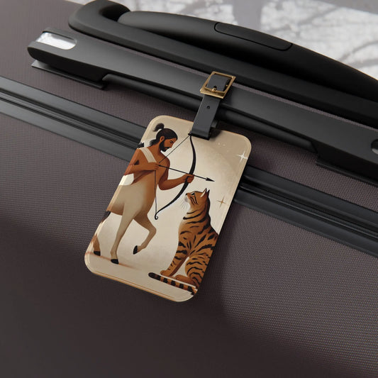 Sagittarius Cat Lover - Luggage Tag   