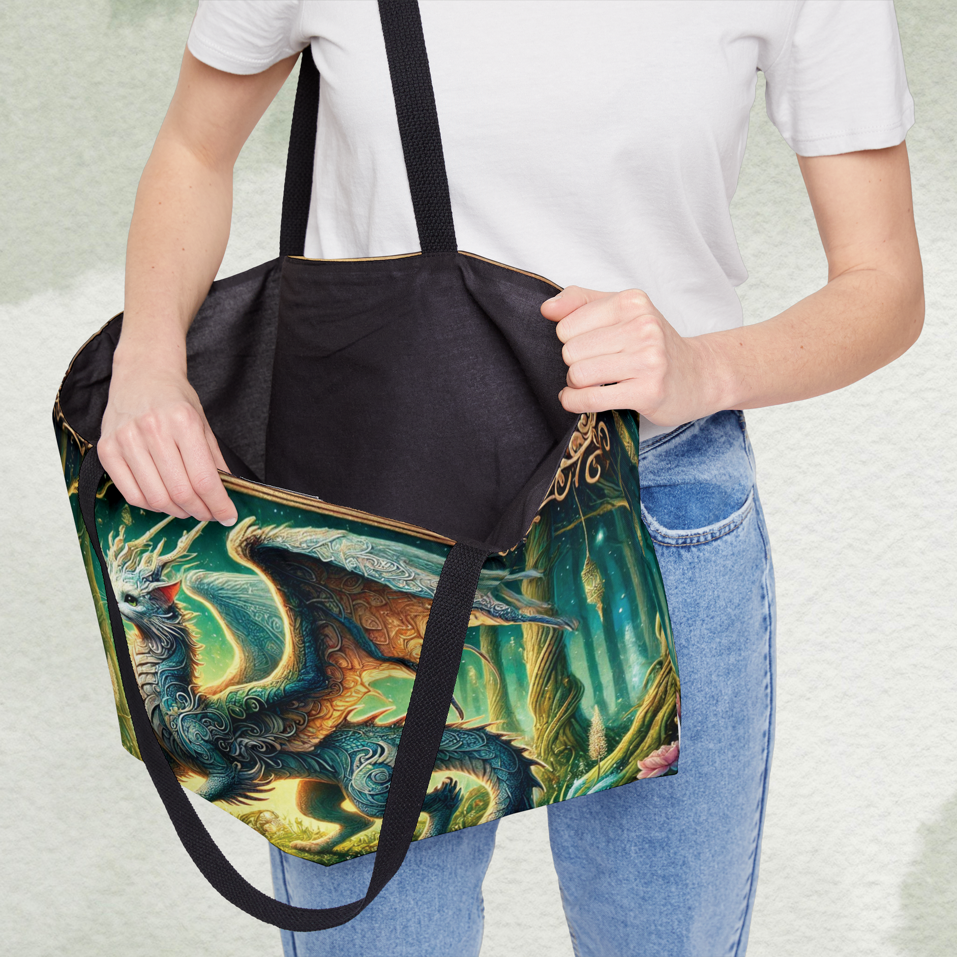 The Cragon - Cat Dragon - Weekender Tote Bag   