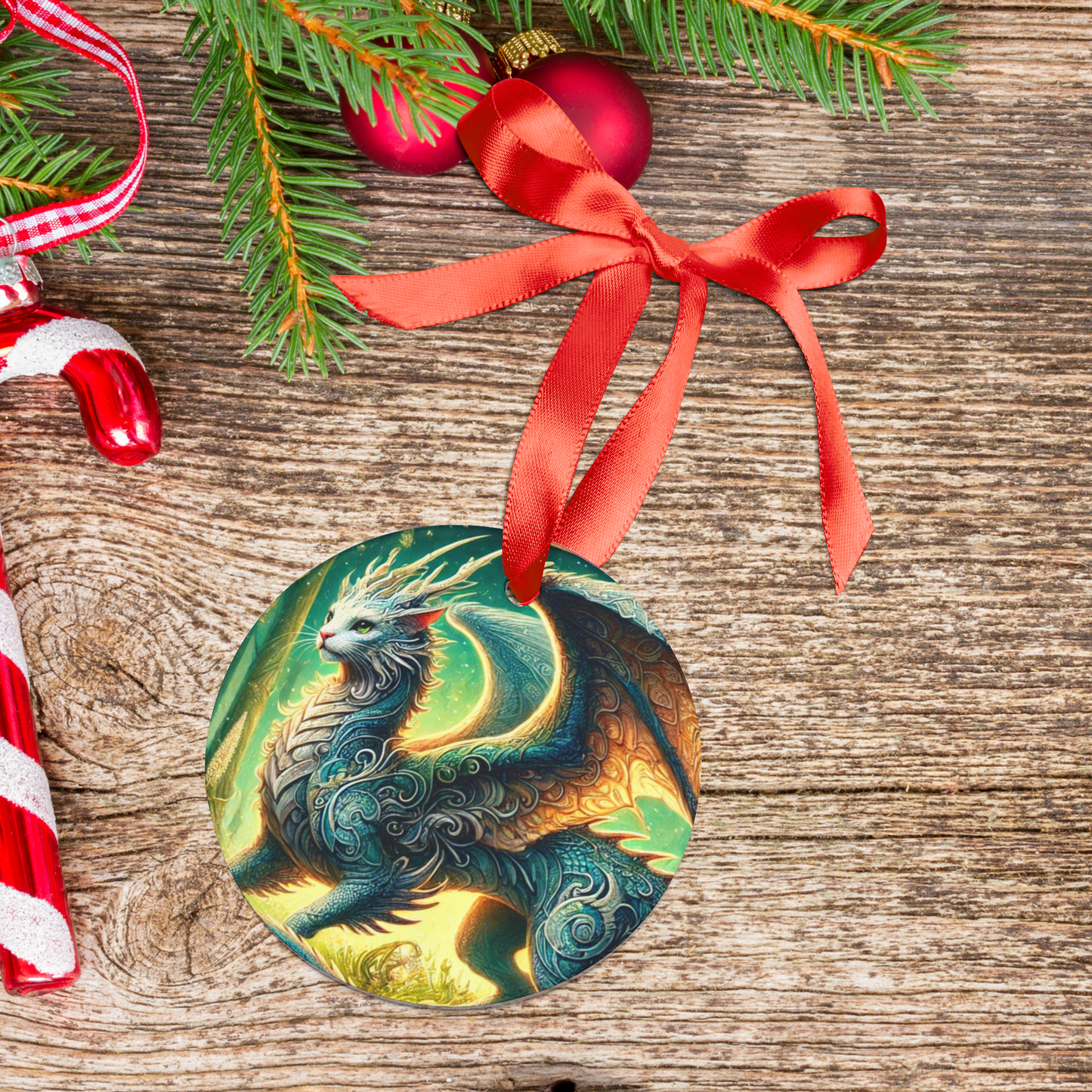 The Magical Cragon - Cat Dragon - Ornament   