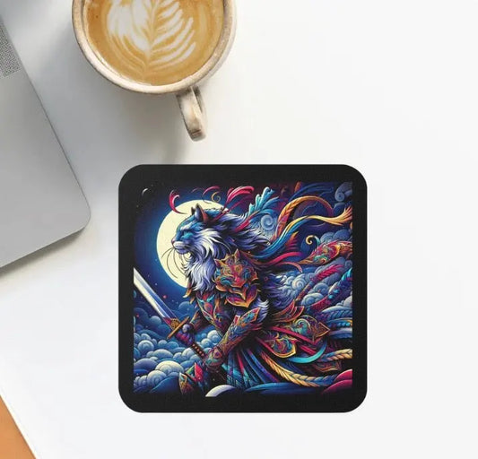 Night Warrior - Cat Lover Coaster - Montecore PawPrints