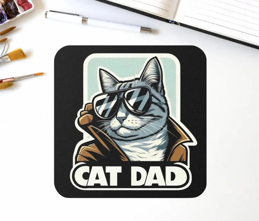 Cat Dad - Cat Lover Coaster - Montecore PawPrints