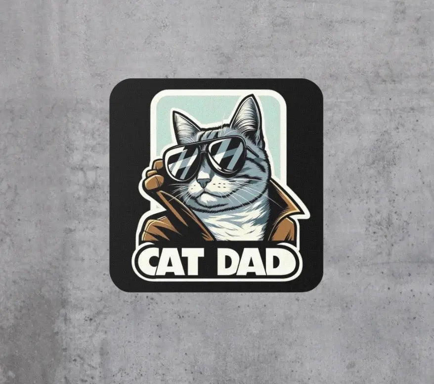 Cat Dad - Cat Lover Coaster - Montecore PawPrints