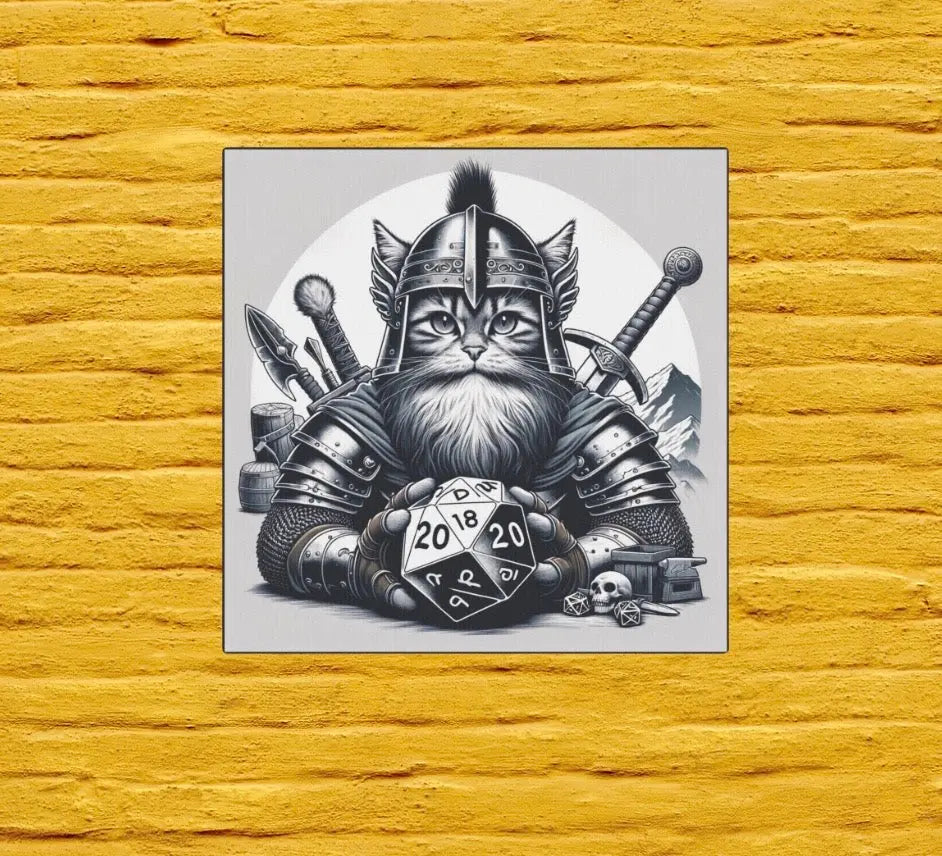 Cat Dwarf - Dungeons and Dragons  - Wall Art Decor - Montecore PawPrints