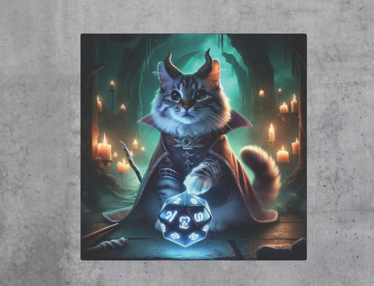 Cat Teethling Dungeons and Dragons  - Wall Art Decor - Montecore PawPrints