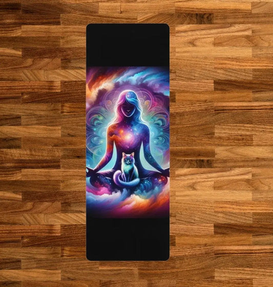 Karma is a Cat - Rubber Yoga Mat - Montecore PawPrints