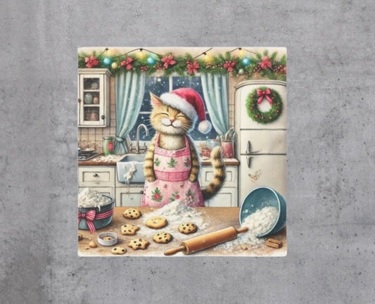 Christmas Cookies - Cat Lover - Holiday Decor - Wall Art Decor   