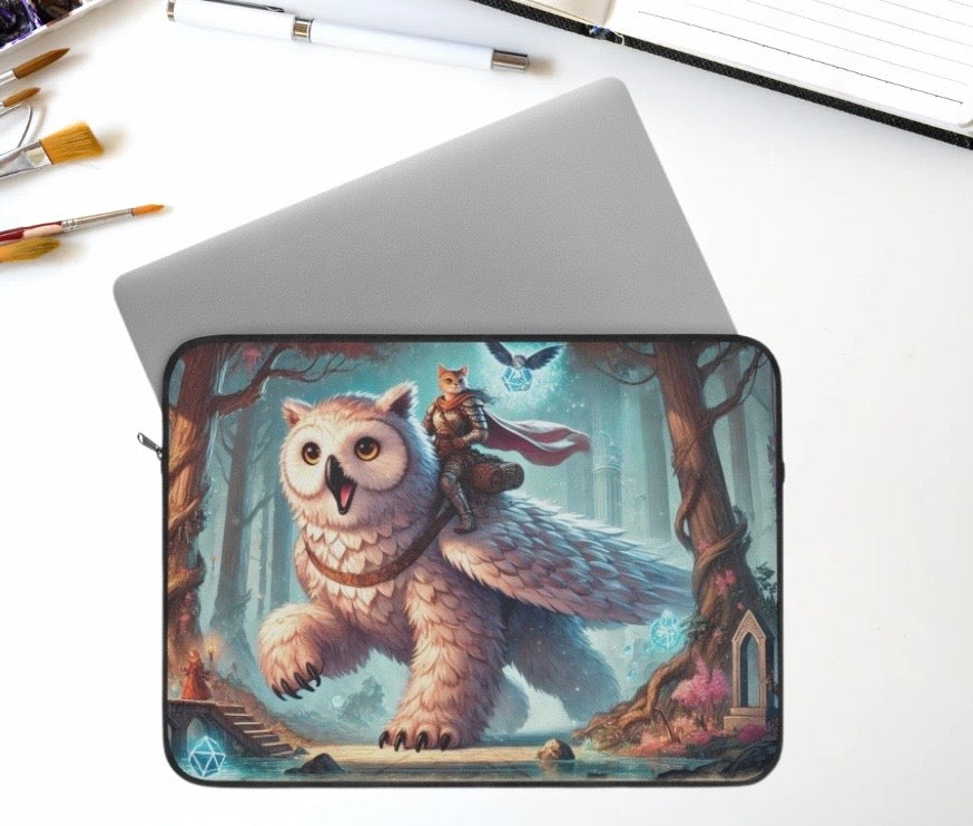 Owl Bear - Cat Lover - Dungeons and Dragons - Laptop Sleeve   