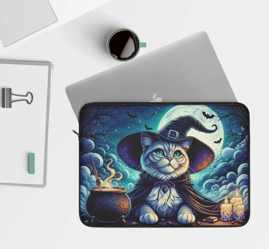 Cat Witch Potion Maker - Cat Lover - Laptop Sleeve   