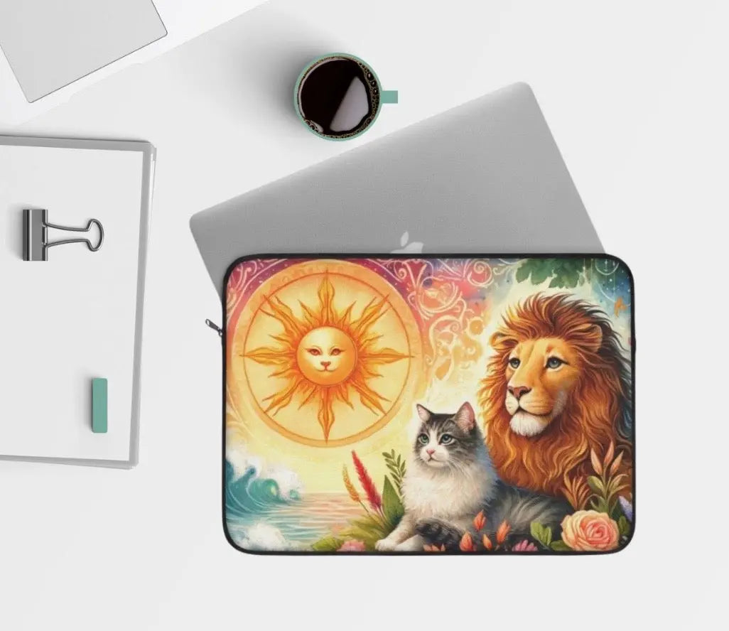 Leo Zodiac - Cat Lover - Laptop Sleeve   