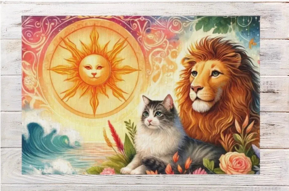 Leo Zodiac - Cat Lover - Indoor/Outdoor Rug   