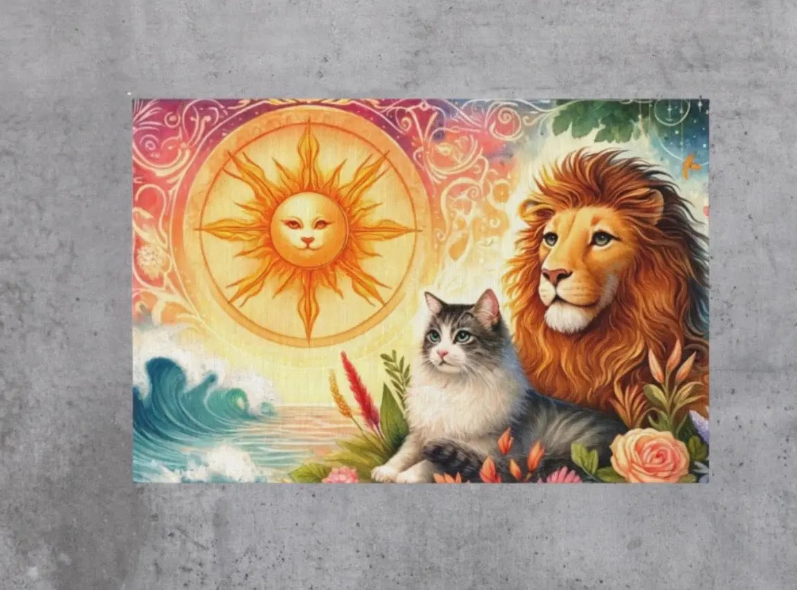 Leo Zodiac - Cat Lover - Indoor/Outdoor Rug   