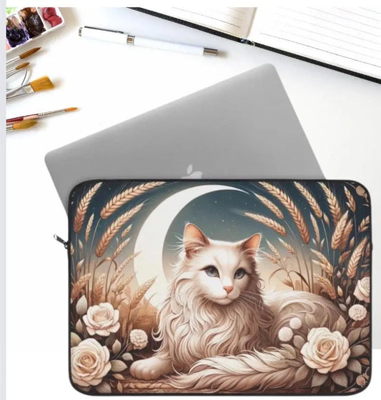 Virgo Cat Lover - Celestial Moon - Laptop Sleeve   