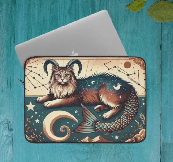 Capricorn Cat Lover - Travel Accessory - Laptop Sleeve   