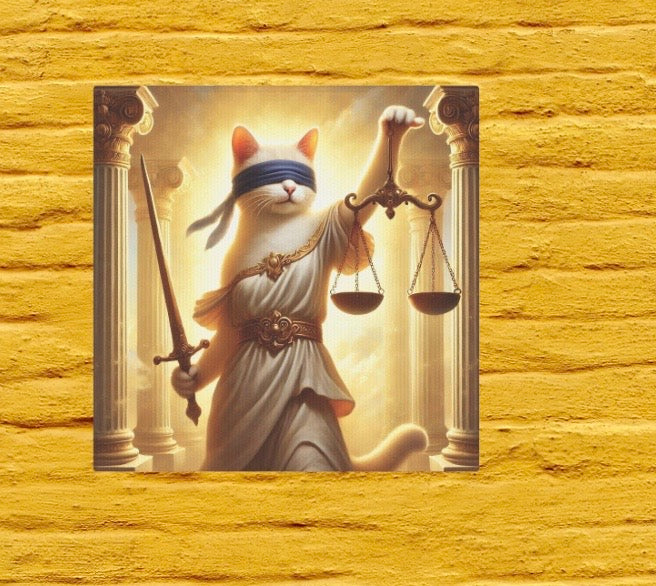 Libra  - Cat Lover - Wall Art Decor 8x8   