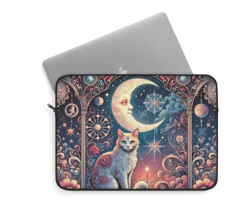 Orange Cat Tarot Magic- Laptop Sleeve   