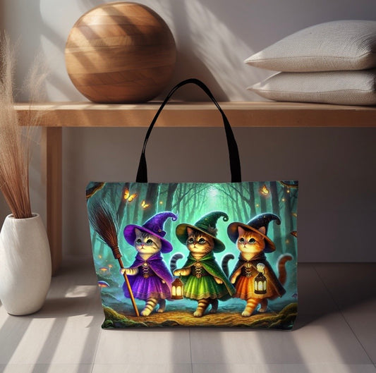 Halloween Cat Witches - Weekender Tote Bag   