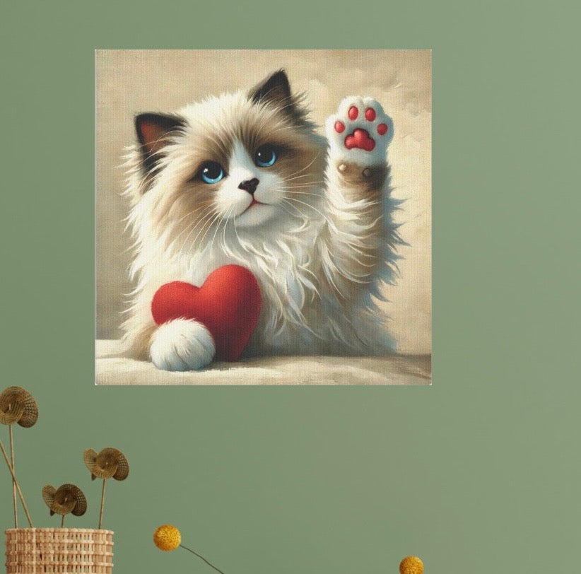 Ragdoll Love - Wall Art Decor 8x8   