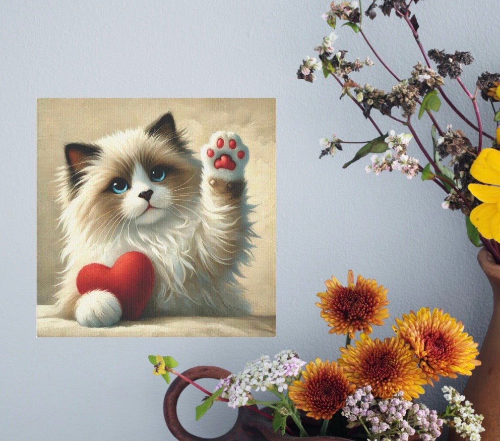 Ragdoll Love - Wall Art Decor 8x8   