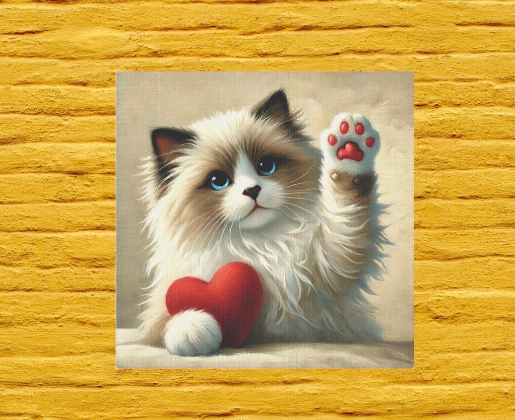 Ragdoll Love - Wall Art Decor 8x8   