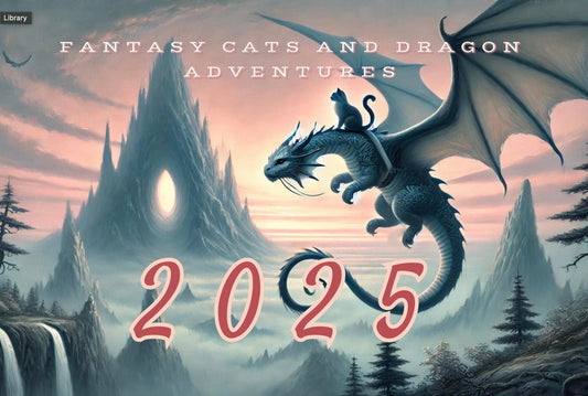 Fantasy - Cat Dragon Rider - Calendar (2025)   