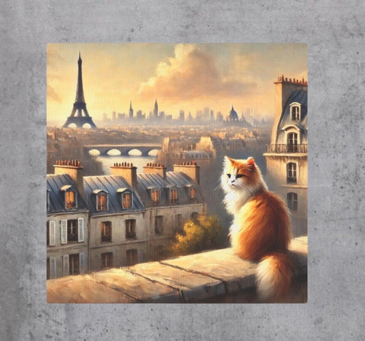 Paris Views - Cat Lover - Wall Art Decor   