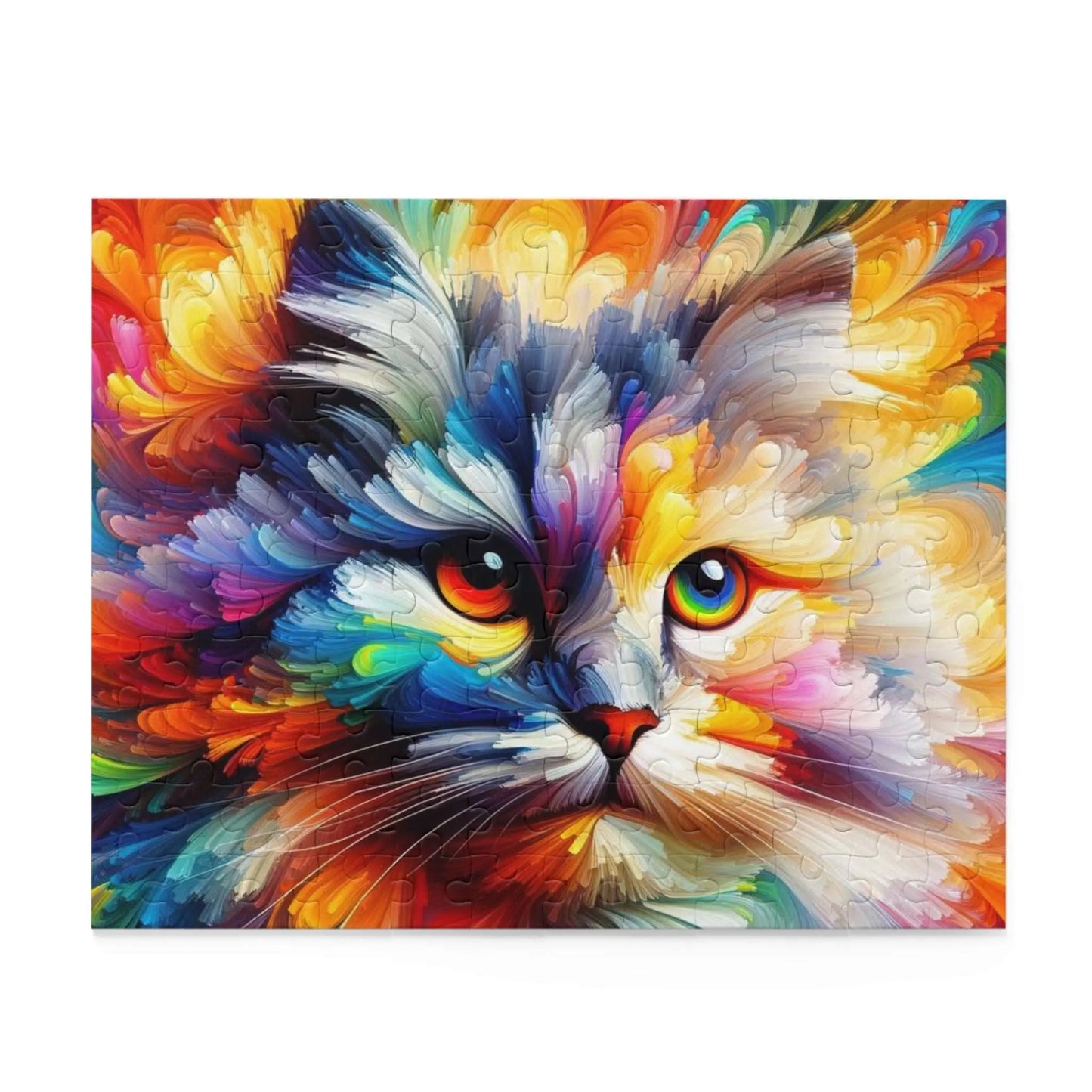 Abstract Watercolor Cat Puzzle (120, 252, 500-Piece) - Puzzle