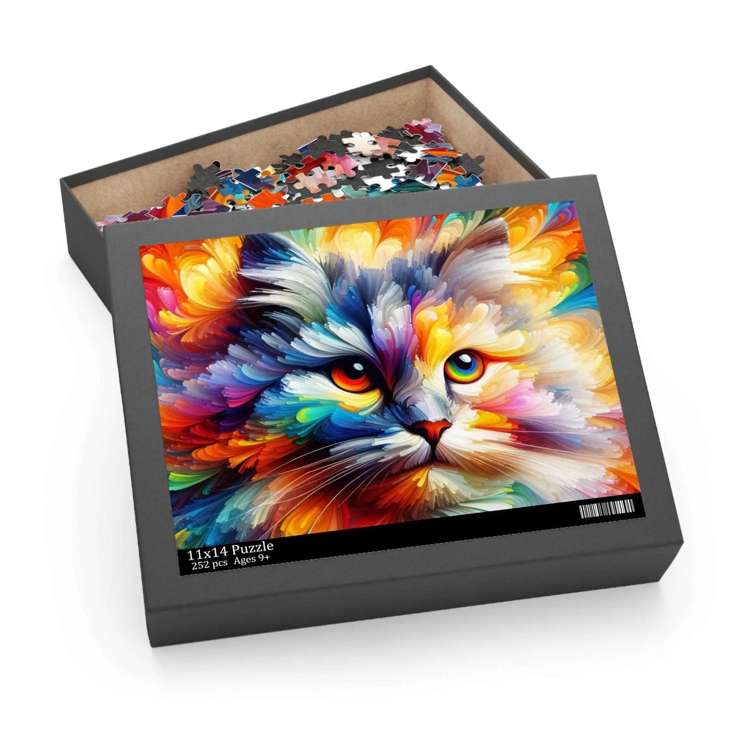 Abstract Watercolor Cat Puzzle (120, 252, 500-Piece) - Puzzle