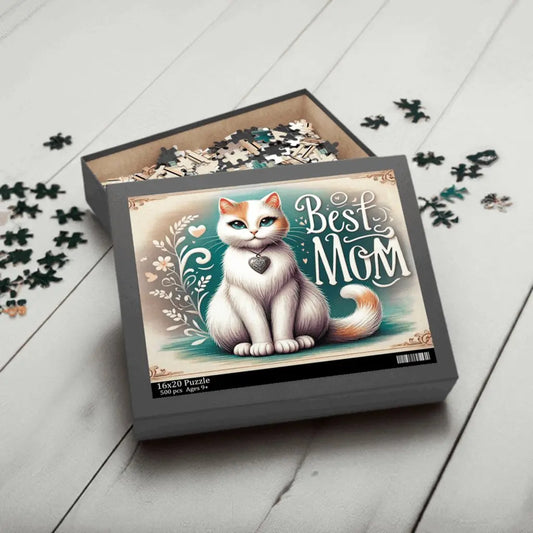 Best Mom Cat Lover Puzzle (120, 252, 500-Piece) - Puzzle