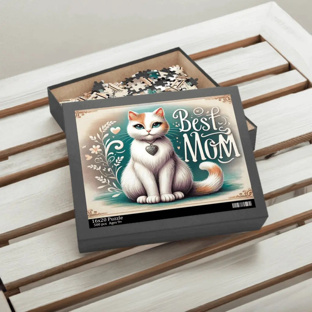 Best Mom Cat Lover Puzzle (120, 252, 500-Piece) - Puzzle