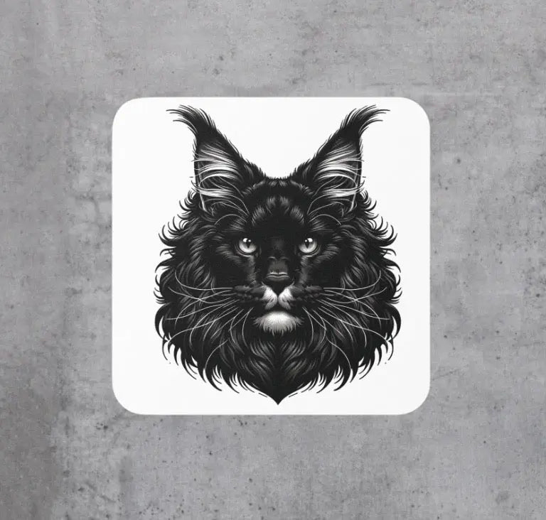 Black Maine Coon Decor - Coaster - Home Decor