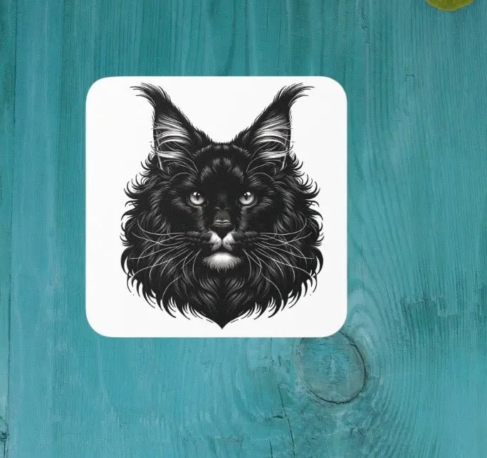 Black Maine Coon Decor - Coaster - Home Decor