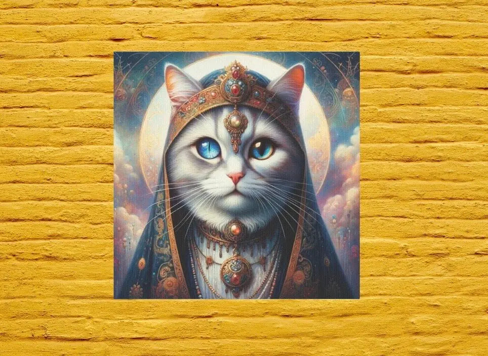 Cat Fortune Teller - Cat Wall Decor - Canvas