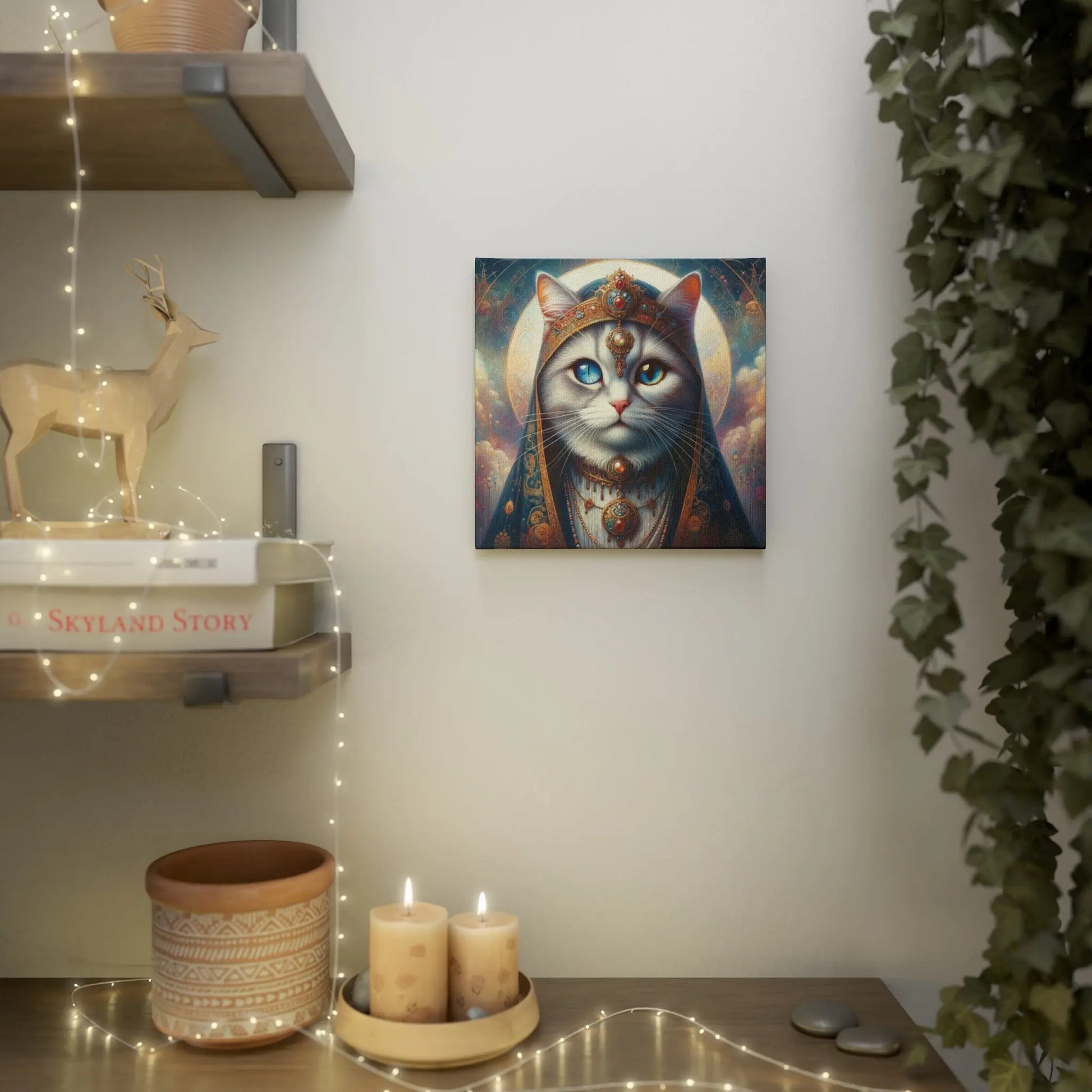 Cat Fortune Teller - Cat Wall Decor - Canvas