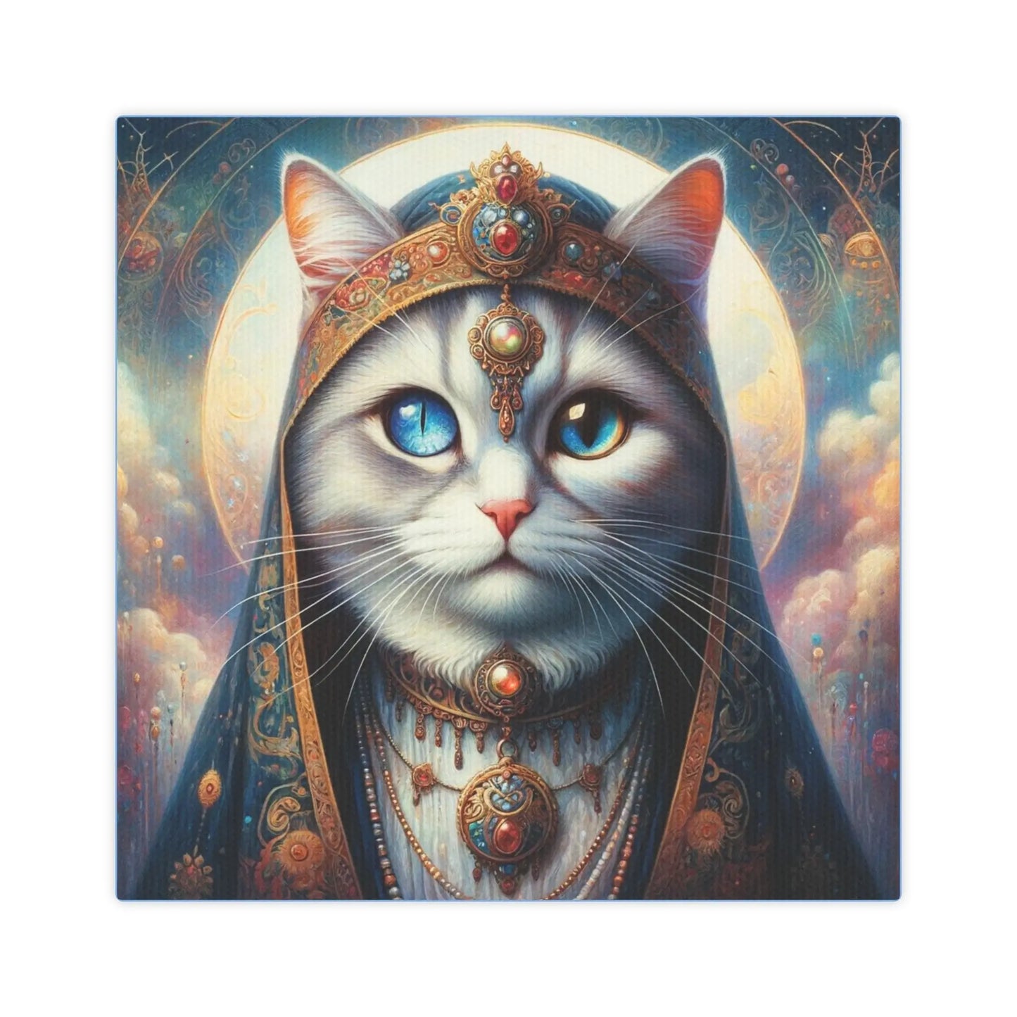 Cat Fortune Teller - Cat Wall Decor - Canvas