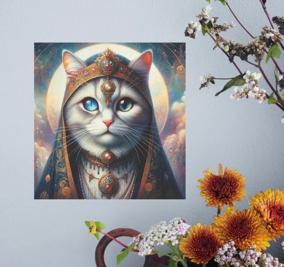 Cat Fortune Teller - Cat Wall Decor - Canvas