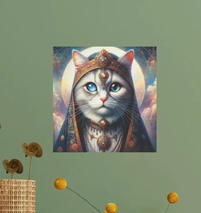 Cat Fortune Teller - Cat Wall Decor - Canvas