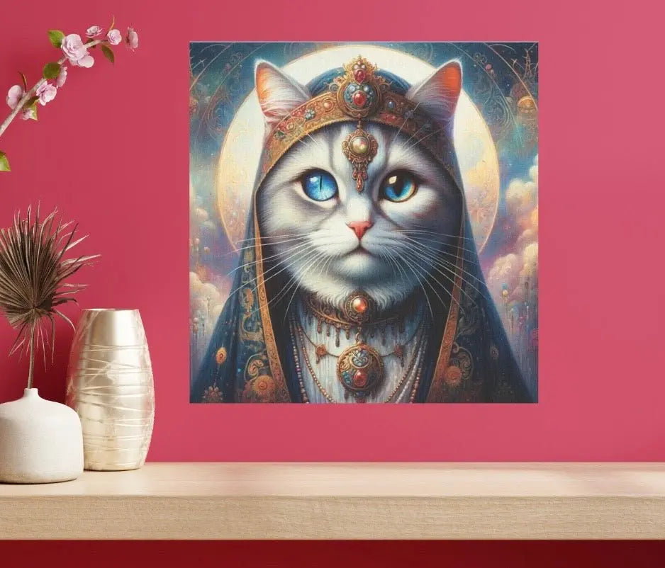 Cat Fortune Teller - Cat Wall Decor - Canvas