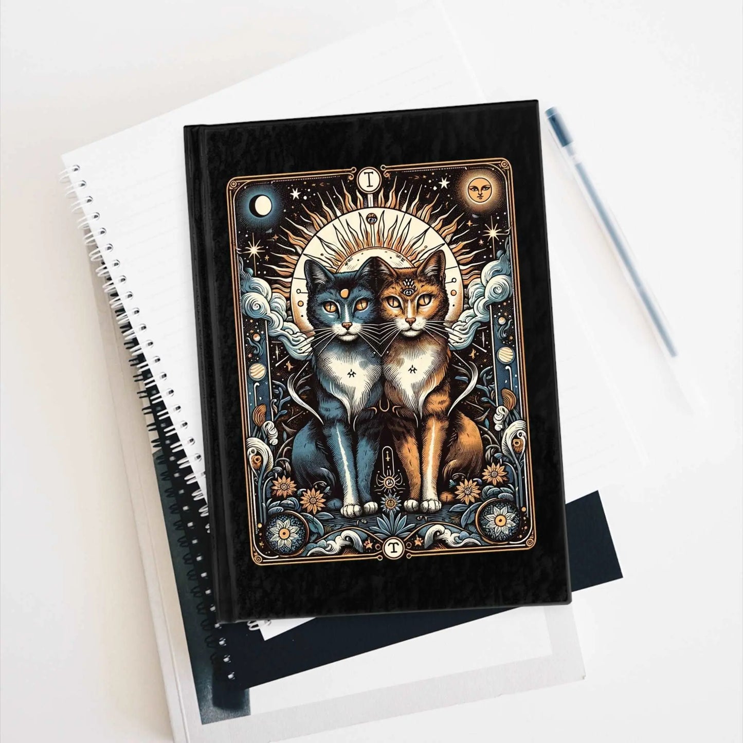 Cat Lover Tarot - Blank - Hard Cover Journal - Paper products