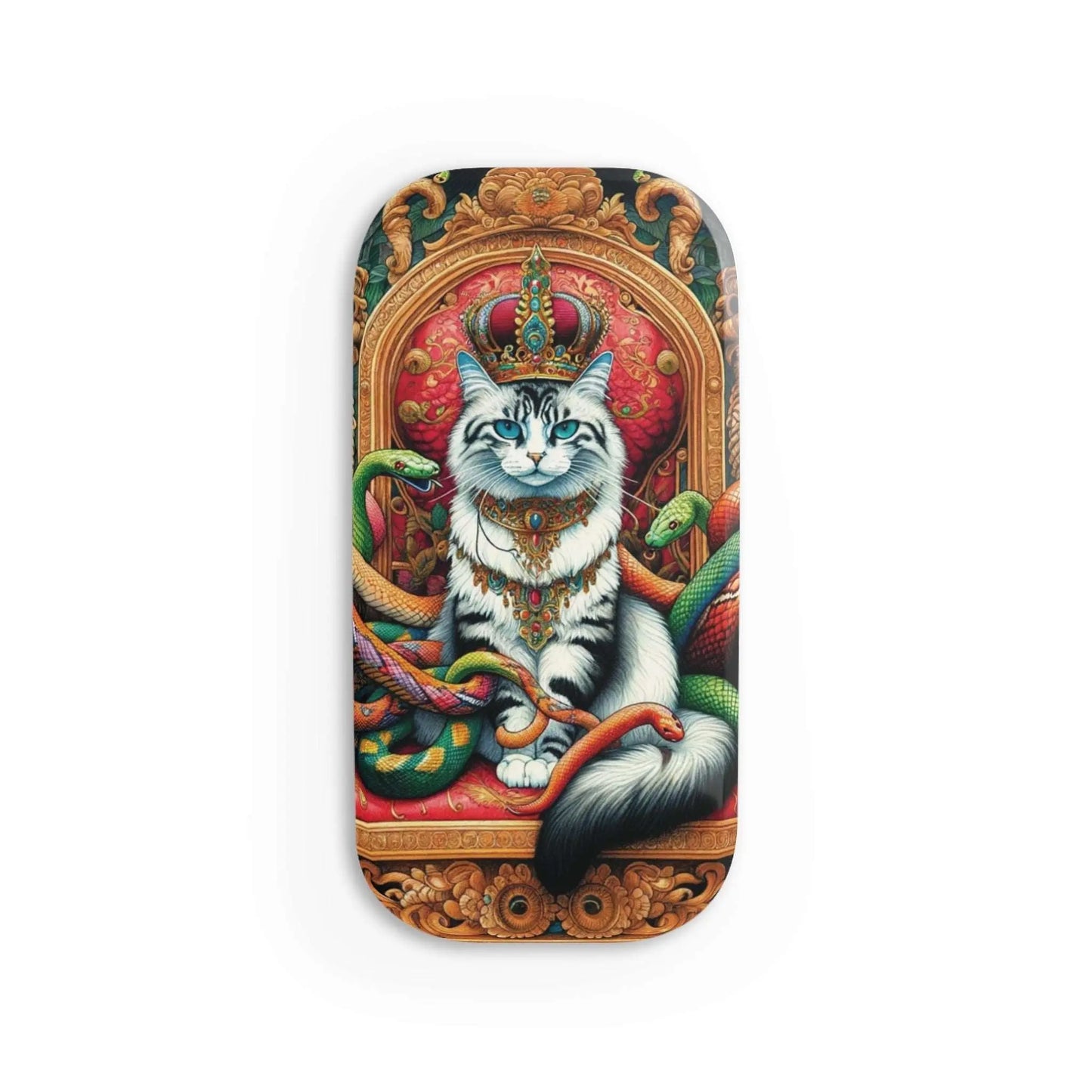 Cat Queen of Snakes - Phone Click-On Grip - Accessories