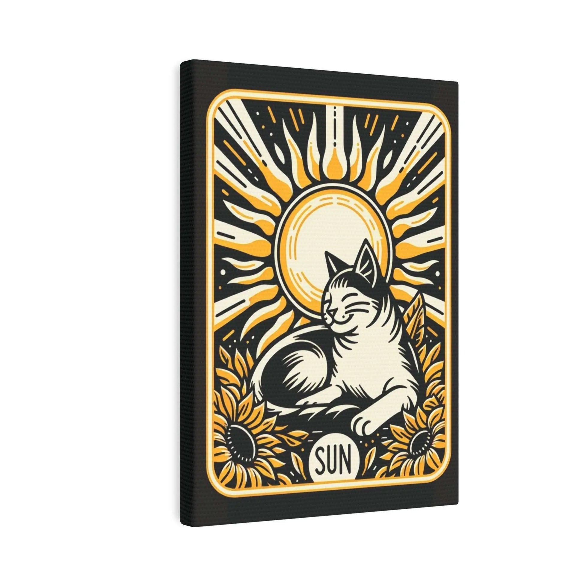 Cat Sun Tarot Canvas Decor - Wall Art - Canvas