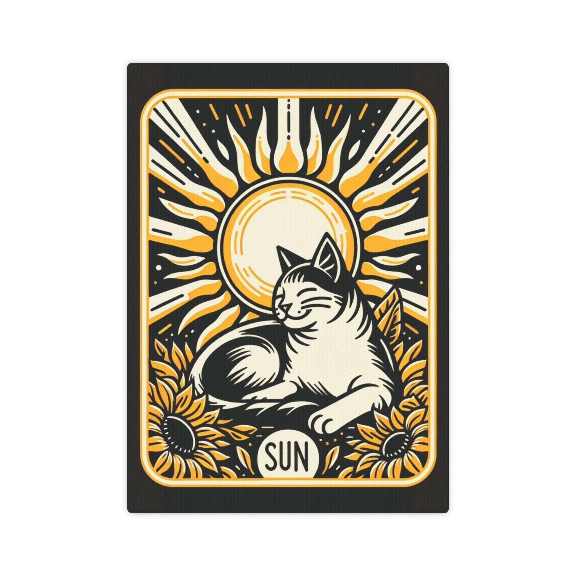 Cat Sun Tarot Canvas Decor - Wall Art - Canvas