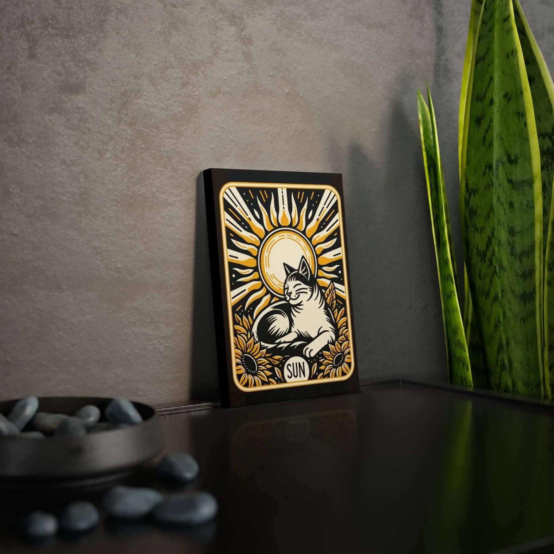 Cat Sun Tarot Canvas Decor - Wall Art - Canvas