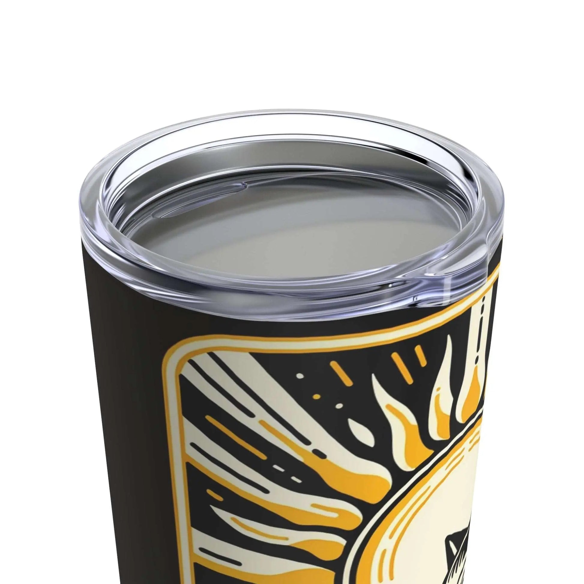 Cat Sun Tarot - Travel Cup - Stainless Steel Tumbler With Lid - Black - Mug