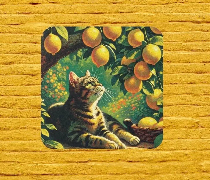 Cat Under a Lemon Tree - Coaster - Home Decor