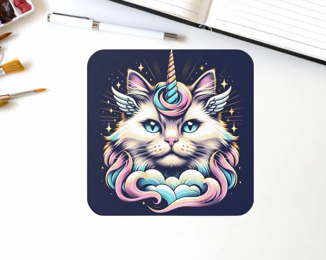 Caticorn Cat-Unicorn Coaster - Home Decor