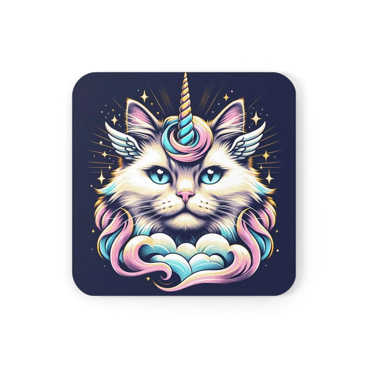 Caticorn Cat-Unicorn Coaster - Home Decor