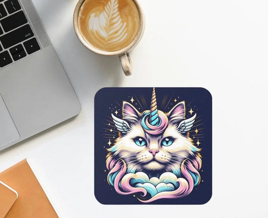 Caticorn Cat-Unicorn Coaster - Home Decor