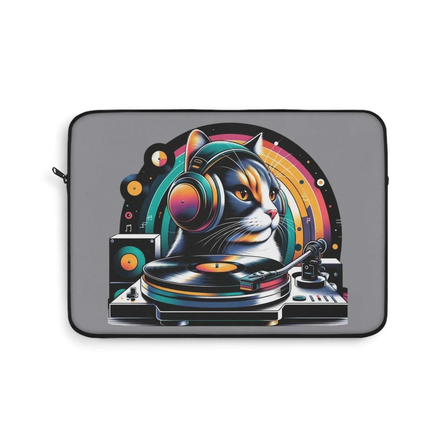 DJ Calico Cat - Laptop Sleeve - Laptop Sleeve