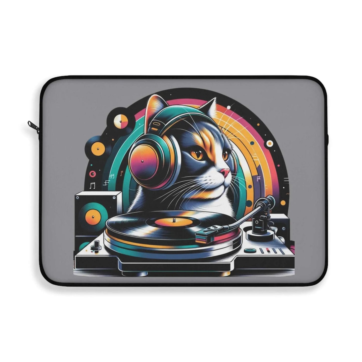 DJ Calico Cat - Laptop Sleeve - Laptop Sleeve